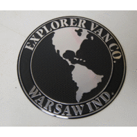 Explorer Conversion Van Badge Decal Emblem New 4" Black W/Silver New