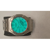 Blue Steel Casioak Custom Mod Royal Oak Casio G-Shock GA-2100 AP Rubber Strap