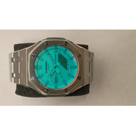 Blue Steel Casioak Custom Mod Royal Oak Casio G-Shock GA-2100 AP Rubber Strap