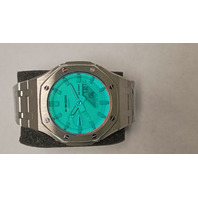 Blue Steel Casioak Custom Mod Royal Oak Casio G-Shock GA-2100 AP Rubber Strap