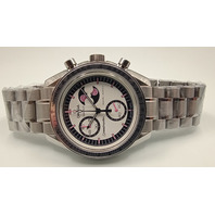 Mission to the Pink Moonphase Mod Moonswatch Stainless Steel Case Watch Custom