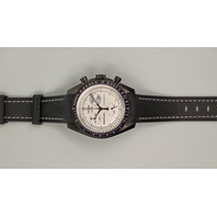 Mission to the Full Moonphase Mod Moonswatch Stainless Steel Case Watch Custom