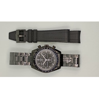 Mission to the New Moon Moonphase Mod Moonswatch Stainless Steel Case Watch