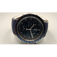 Mission to Neptune Moonphase Mod Moonswatch Stainless Steel Case Watch Custom