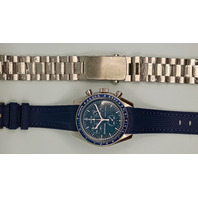 Mission to Neptune Moonphase Mod Moonswatch Stainless Steel Case Watch Custom