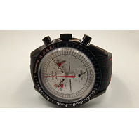 Mission to Mars Red Moonphase Mod Moonswatch Stainless Steel Case Watch Custom