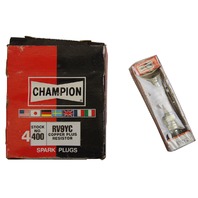 Champion Copper Plus Resistor Spark Plugs Box Of 4 New Old Stock RV9YC-400