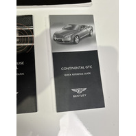 2011 BENTLEY CONTINENTAL GTC OWNERS MANUAL OEM USED Nice Condition