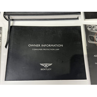 2011 BENTLEY CONTINENTAL GTC OWNERS MANUAL OEM USED Nice Condition