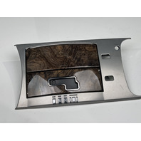 08-09 Cadillac XLR V Center Console Shift Plate XLRV Black Olive ASH Wood