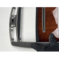 05-09 Cadillac XLR Center Console Radio Trim Bezel Dark Eucalyptus Wood