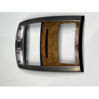 07-09 Cadillac XLR Platinum Center Console Radio Trim Bezel Olive Ash Wood